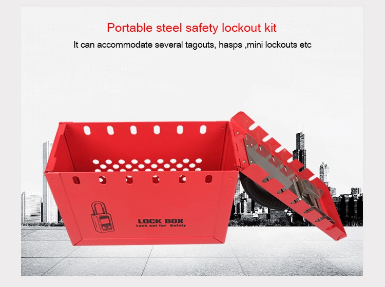 Portable Metal Group Safety Lockout Kit Lockout Box