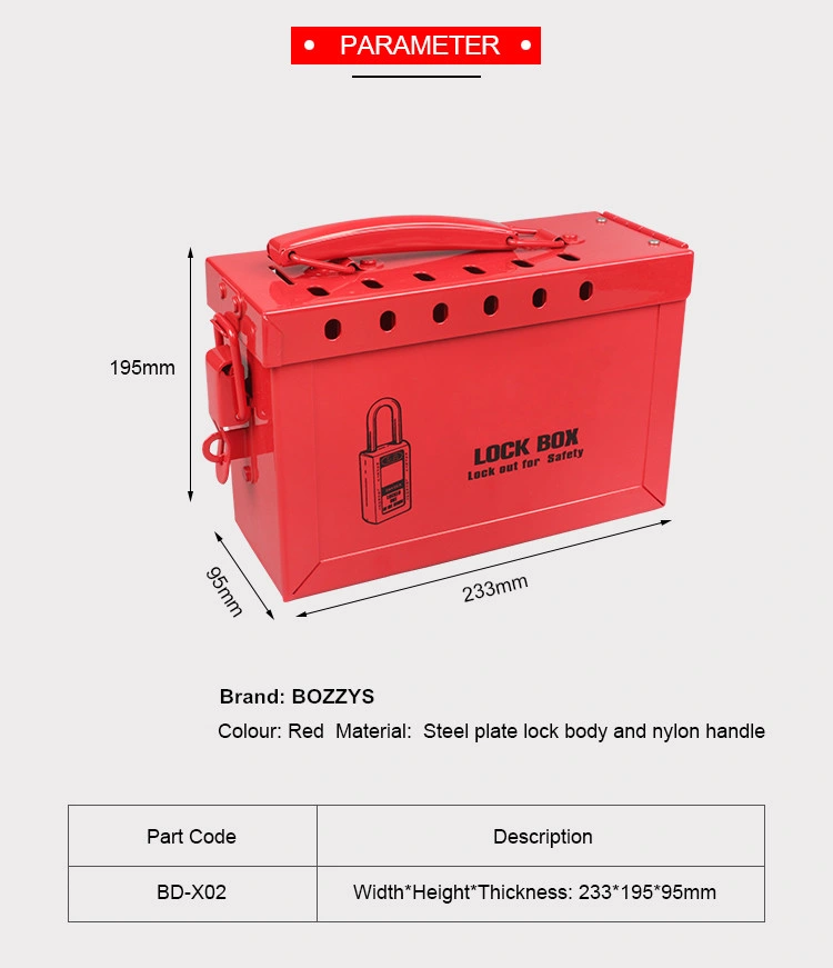 Mini Portable Steel Safety Lockout Box