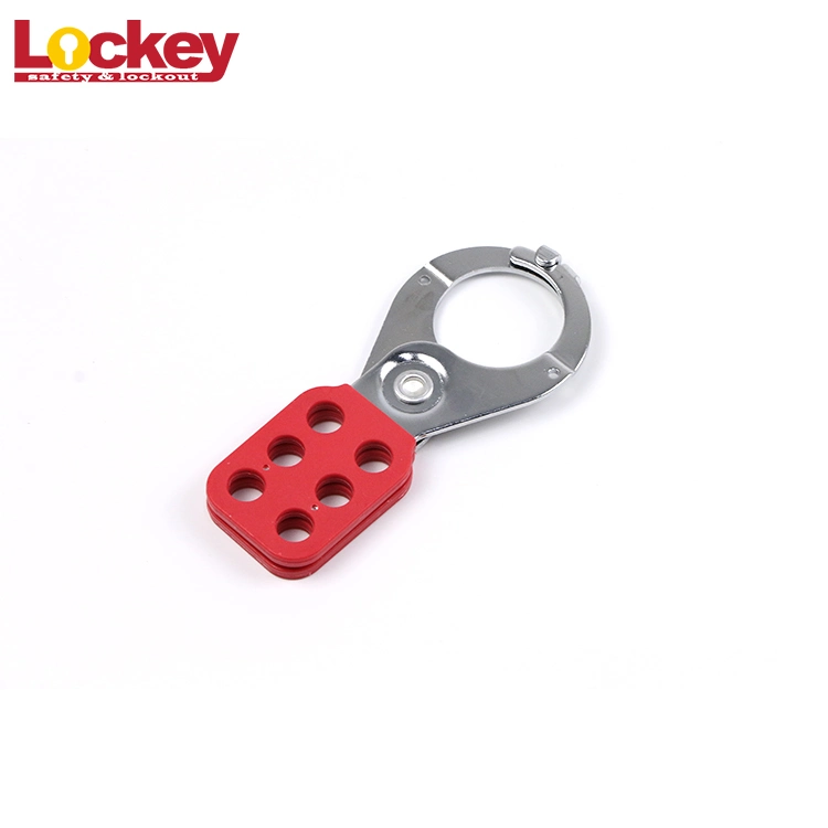 Lockey Loto Jaw Size 1&quot;&1.5&quot; Safety Steel 6 Holes Lockout Hasp with Hook