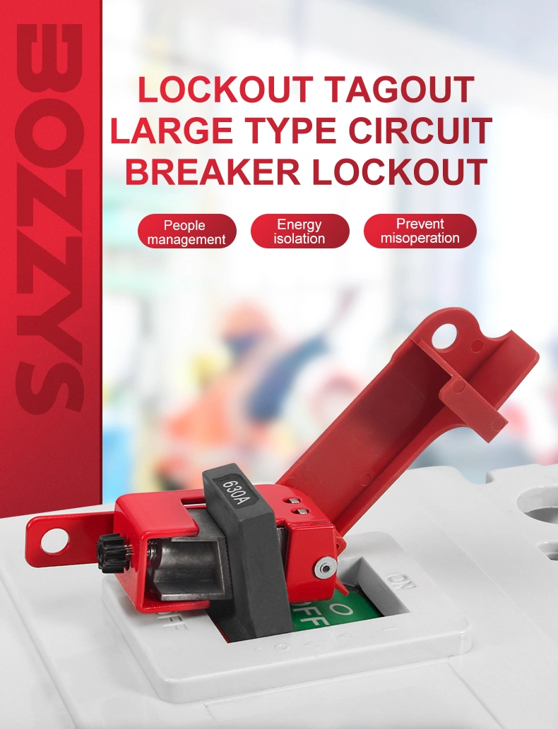 Loto Universal Compact Grip Tight Circuit Breaker Lockout Device for Electrical Insulation Lockout/Tagout