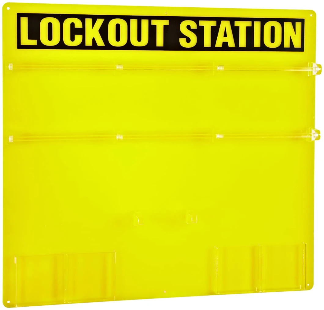 36-Padlock Capacity Yellow Lockout Board Not Equipped