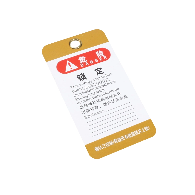 Bd-P11 Safety Lockout Tag for Industrial Safety, PVC Tag