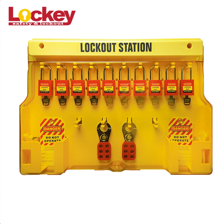 Lockey Loto Safety Lockout Station with Cover for 10-20 Locks