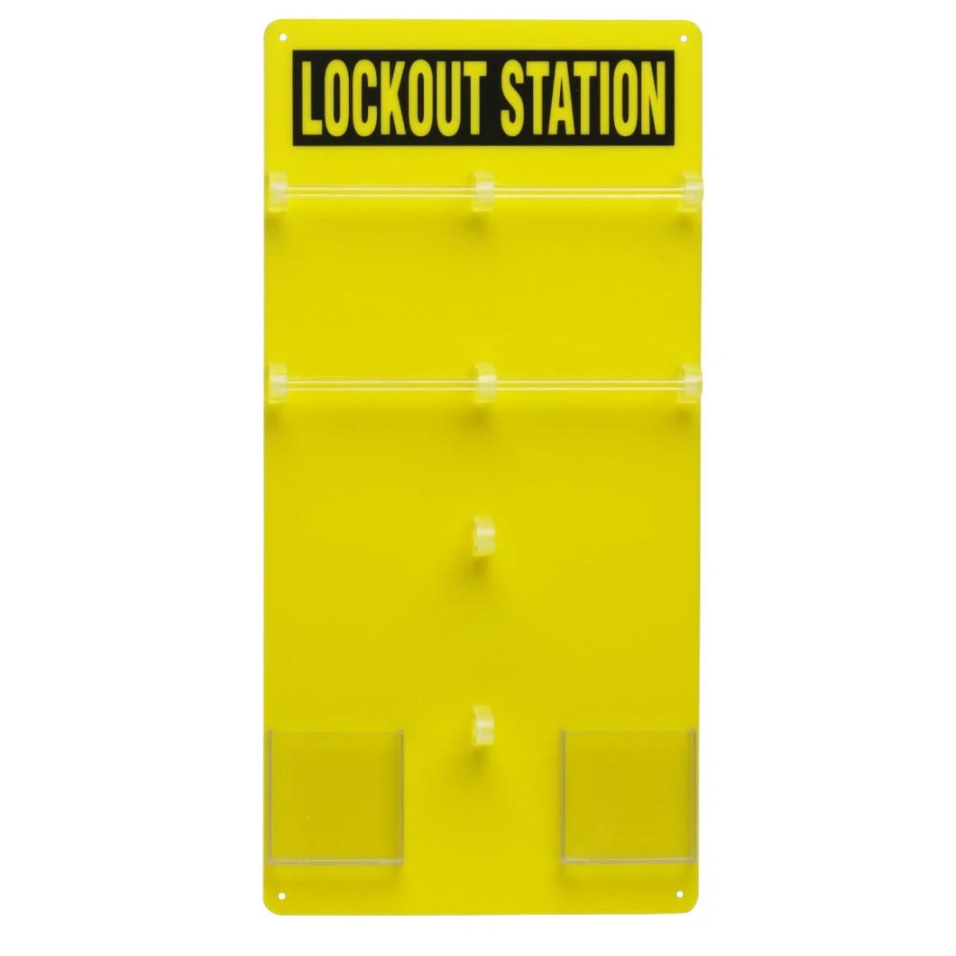 36-Padlock Capacity Yellow Lockout Board Not Equipped