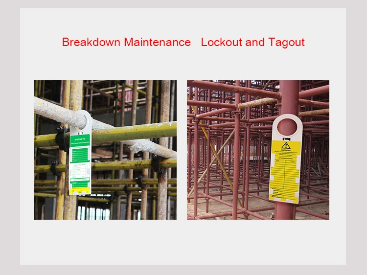 Bozzys Manufacture ABS Scaffolding Tag for Scaffolding Lockout Tagout