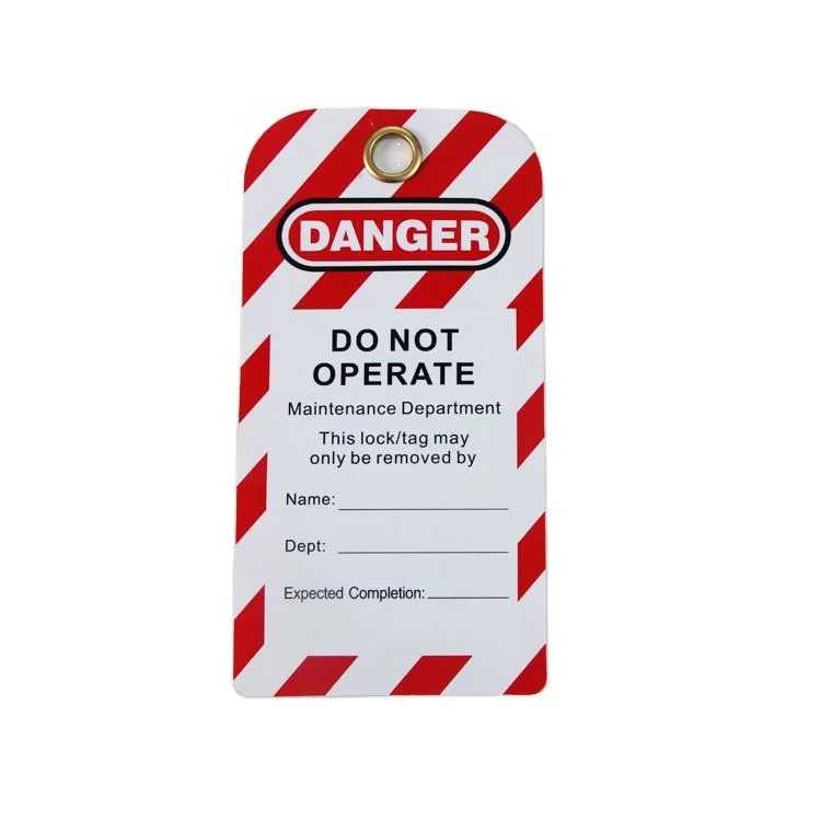Warning Tag Lockout Danger Tags out, PVC Custom Safety Lockout Tagout Tags