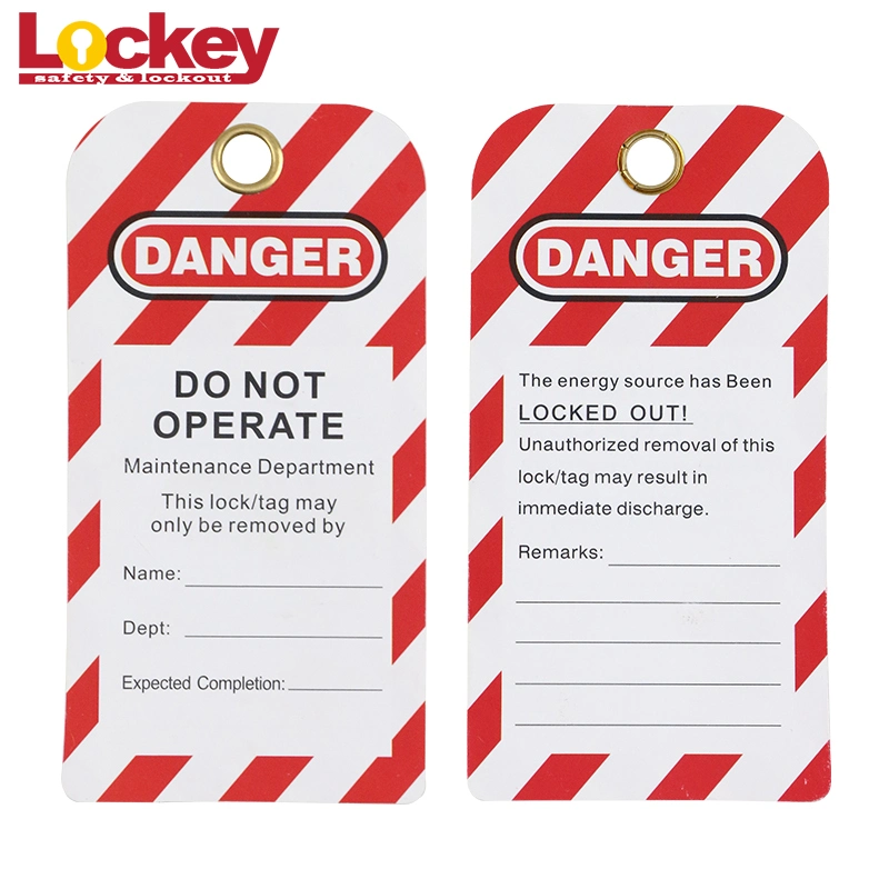 Lockey Customized Industrial Red Danger Warning Safety Lockout Tag