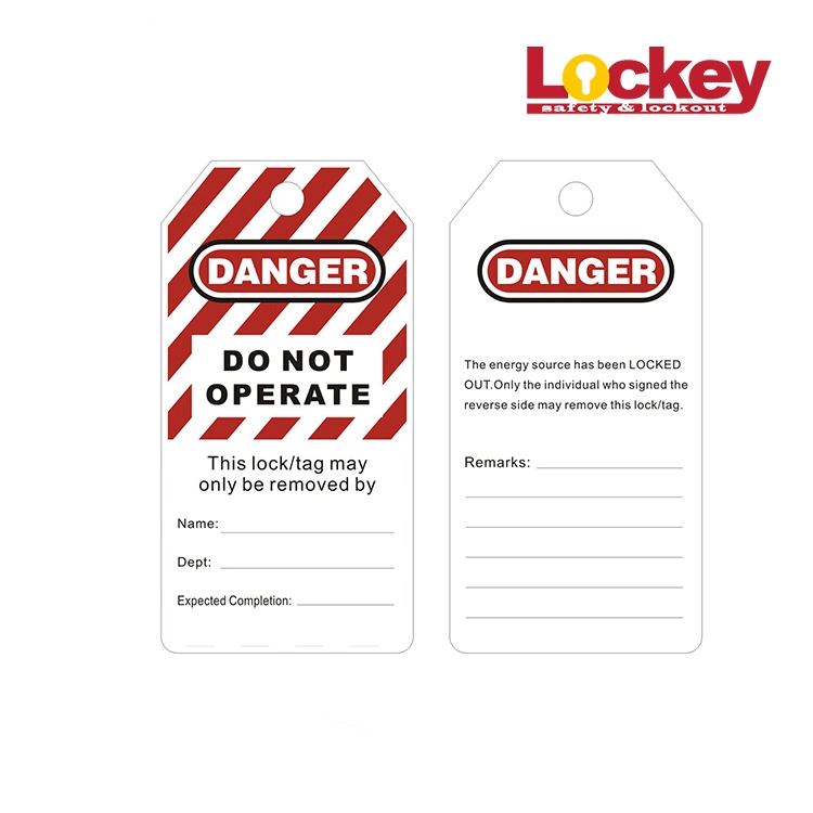 Danger Do Not Operate PVC Safety Lockout Tagout Tags