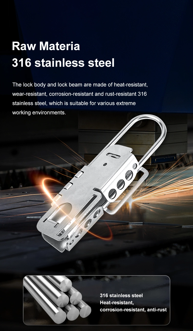 Stainless Steel Butterfly Tamper Hasp Lockout for Multi-Person Management of Industrial Electrical Equipment