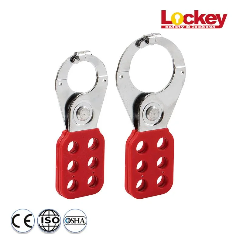 Jaw Size 1&quot; Industrial Steel Safety Lockout Hasp with Hook