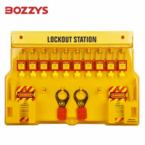Bozzys Engineering Plastic PC Safety Padlock Lockout Stations