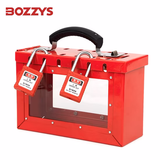 Visualization Group Lockout Box with 12 Padlock Holes
