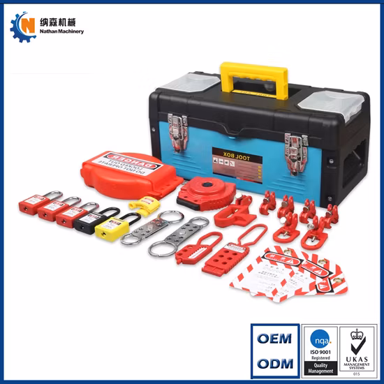 Plastic Safety Industrial Lockout Box Electrical Lockout Tagout Kit Box