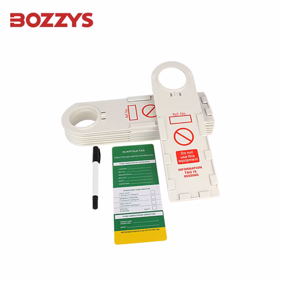 Bozzys Manufacture ABS Scaffolding Tag for Scaffolding Lockout Tagout