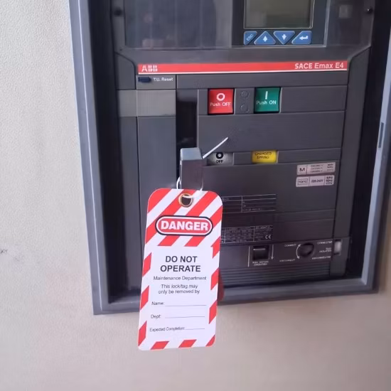 Durable PVC Safety Lockout Tag