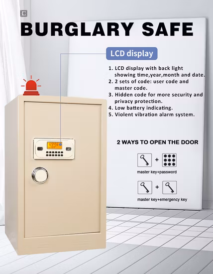 Guangzhou High Quality Fire Resistant Drawer Security Safety Box Cash Box