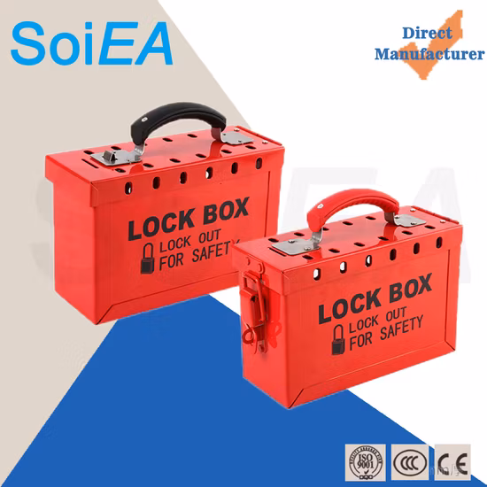Lockey Loto Industrial Portable Steel Safety Group Lockout Box