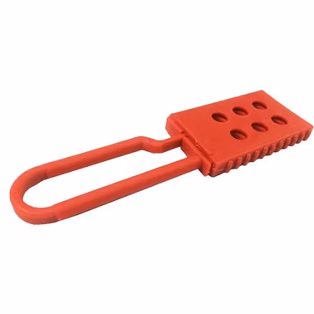 Safety Series Red Lockout Hasps with Spark-Proof Nylon Construction